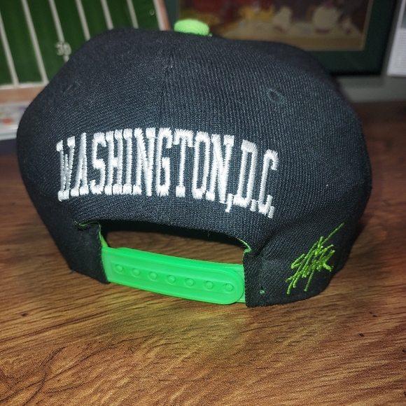 Washington DC hat black neon Yellow city hunter snapback - Picture 2 of 5